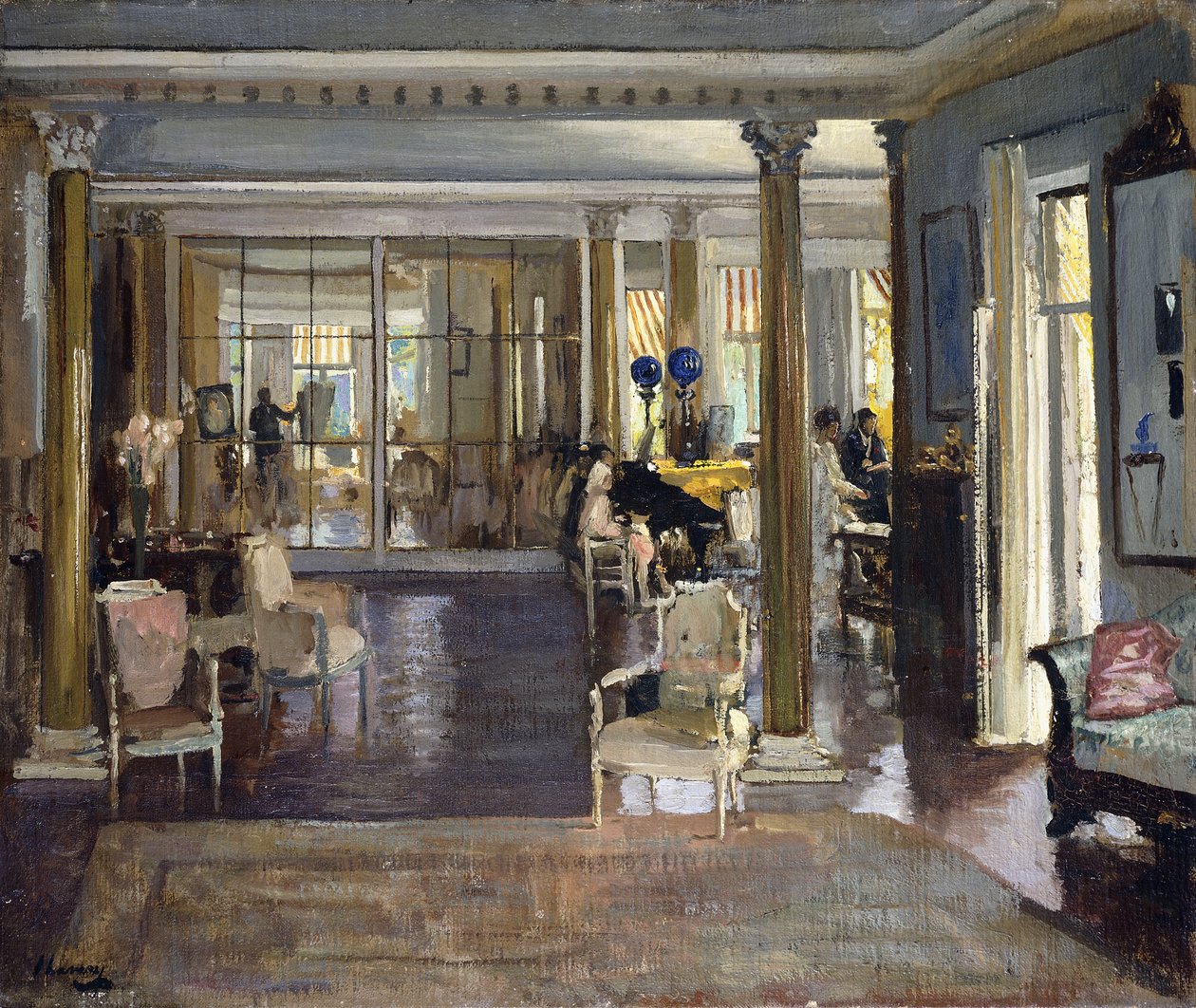 Přijímací místnost, Falconhead od John Lavery