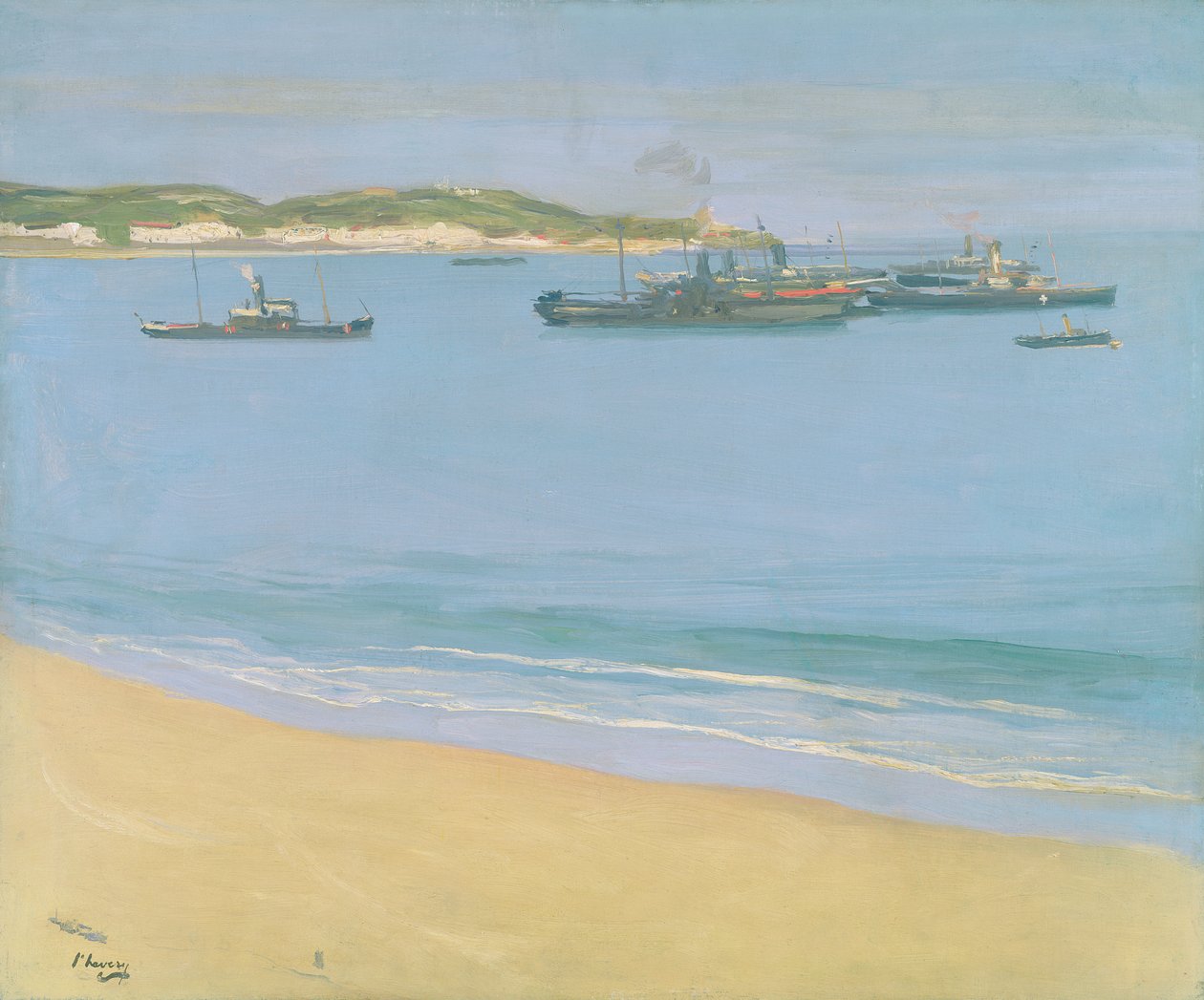 Přístav v St. Jean de Luz – časné ráno, 1917 od John Lavery