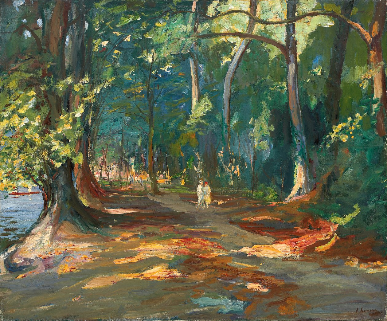Cesta u řeky, Maidenhead od John Lavery