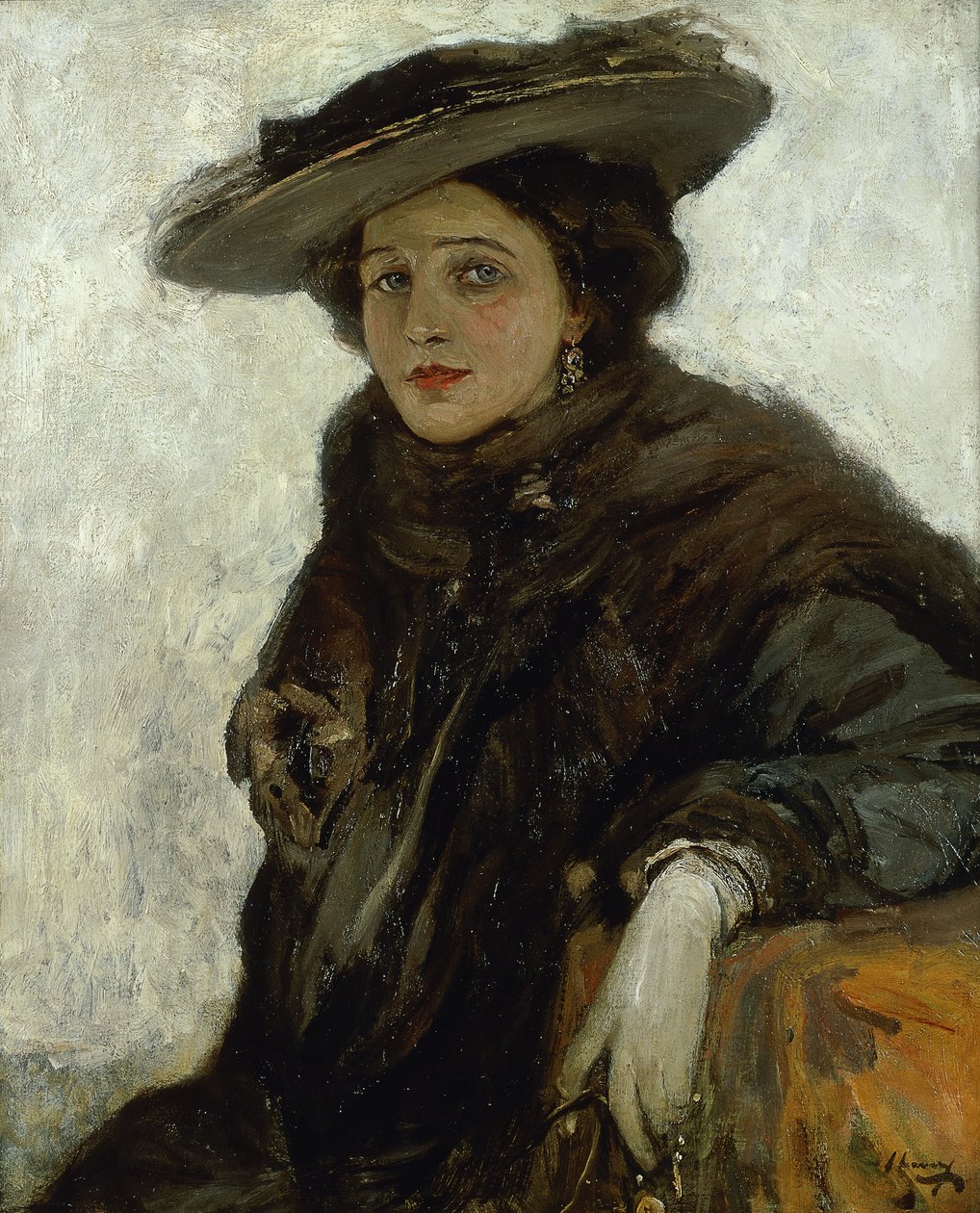 Španělský klobouk nebo paní Gerard Chowne od John Lavery