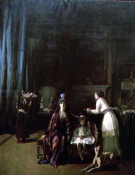 Studio (olej na plátně) od John Lavery