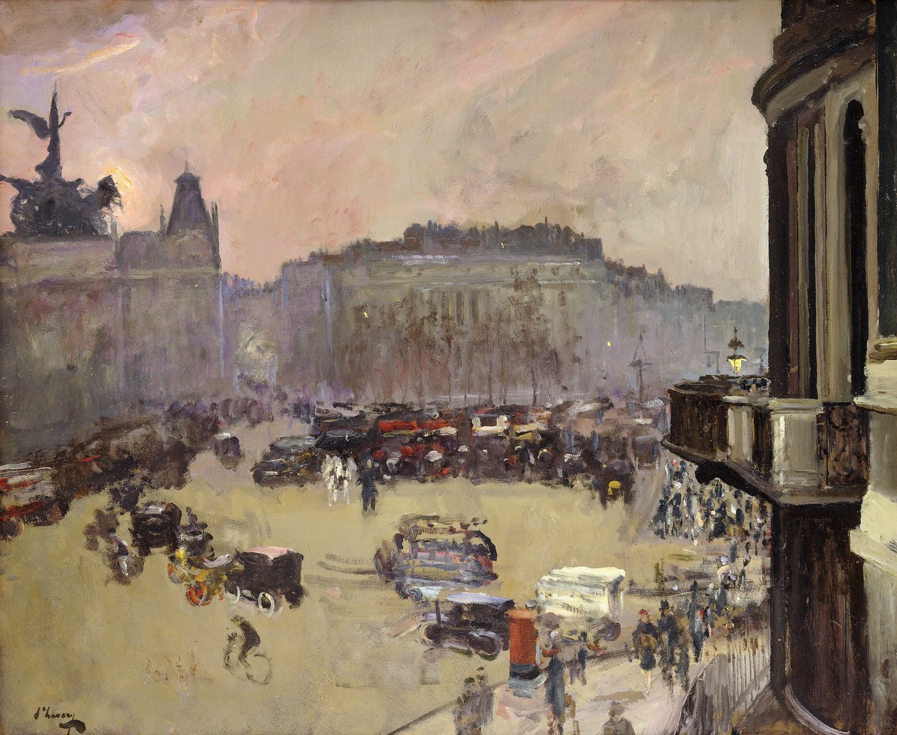 Zimní slunce, Hyde Park Corner od John Lavery
