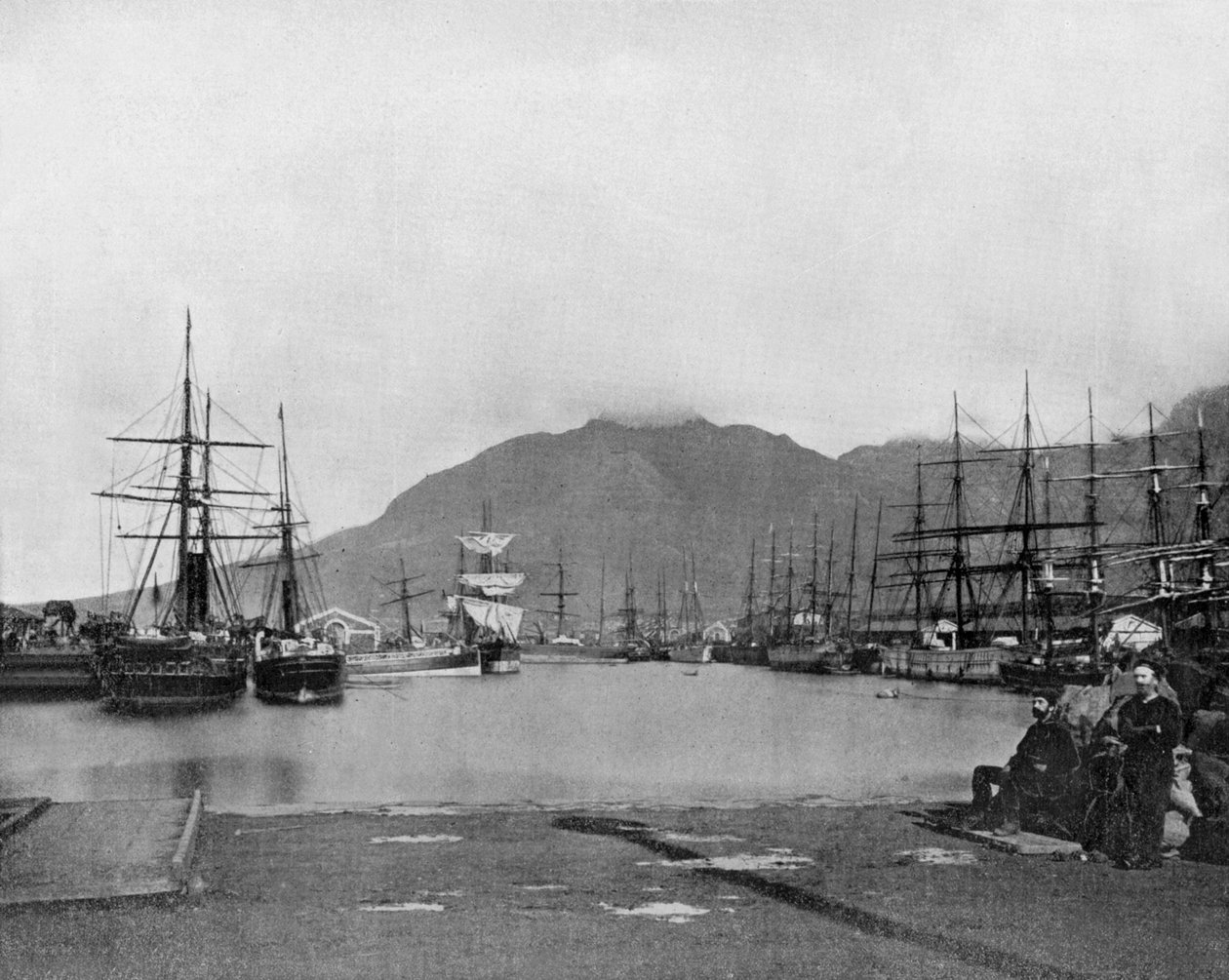 Mys Dobré naděje v Jižní Africe (černobílá fotografie) od John Lawson Stoddard