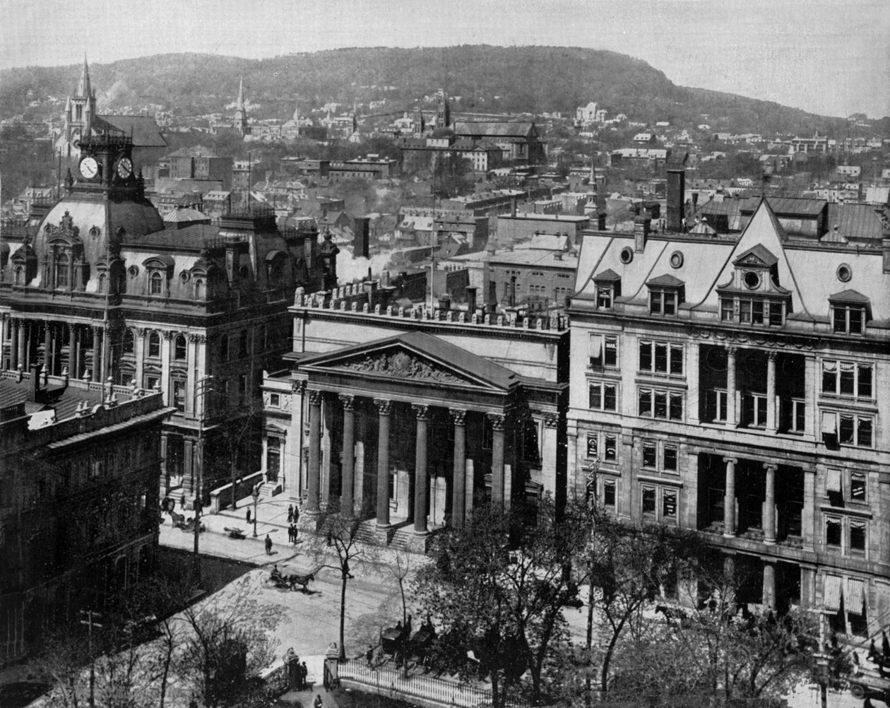 Montreal, Quebec, c. 1890 (černobílá fotografie) od John Lawson Stoddard