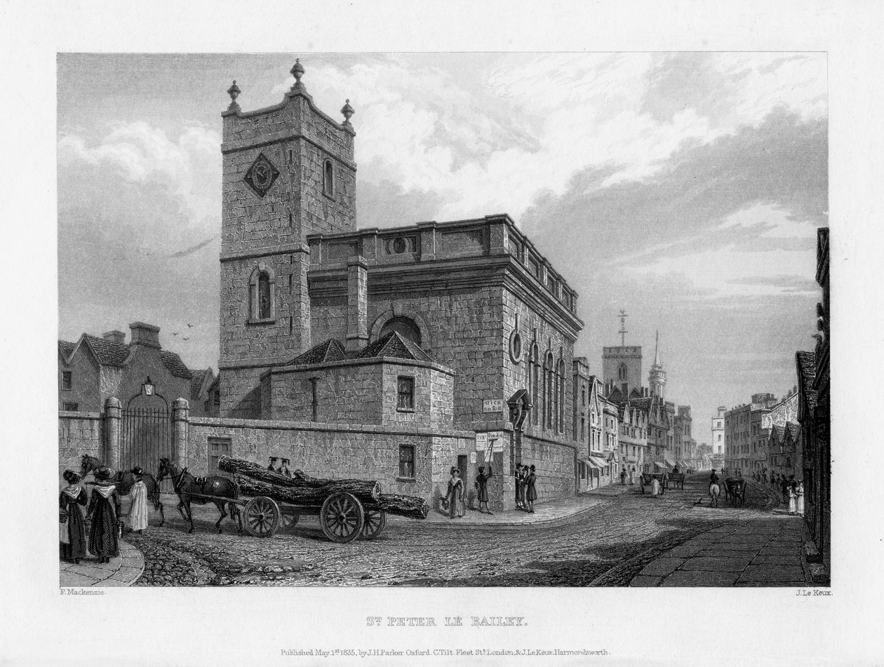 Kostel svatého Petra le Bailey, Oxford, 1835. od John Le Keux