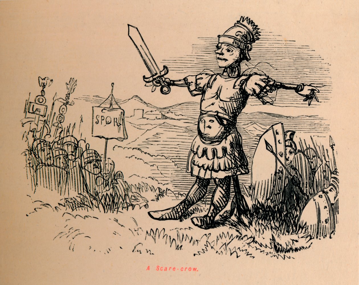 Strašidelná vrána, 1852 od John Leech