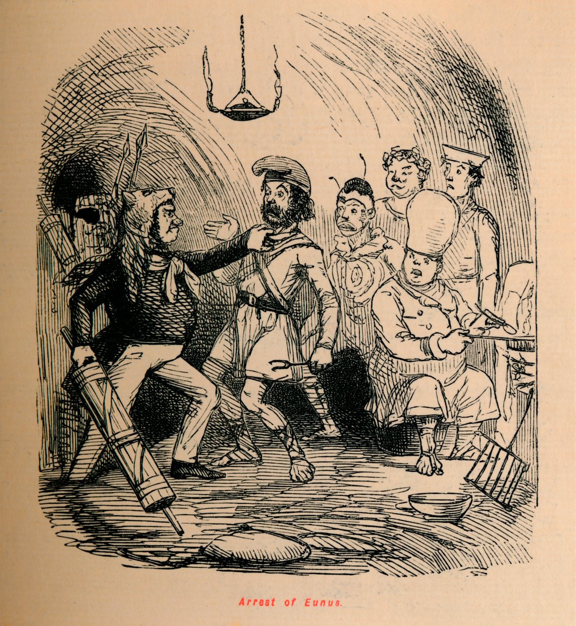 Zatčení Eunuse, 1852 od John Leech