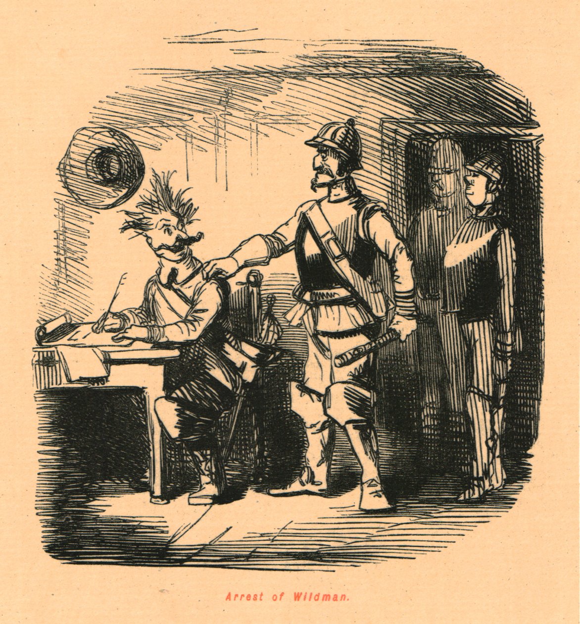 Zatčení Wildmana, 1897. od John Leech