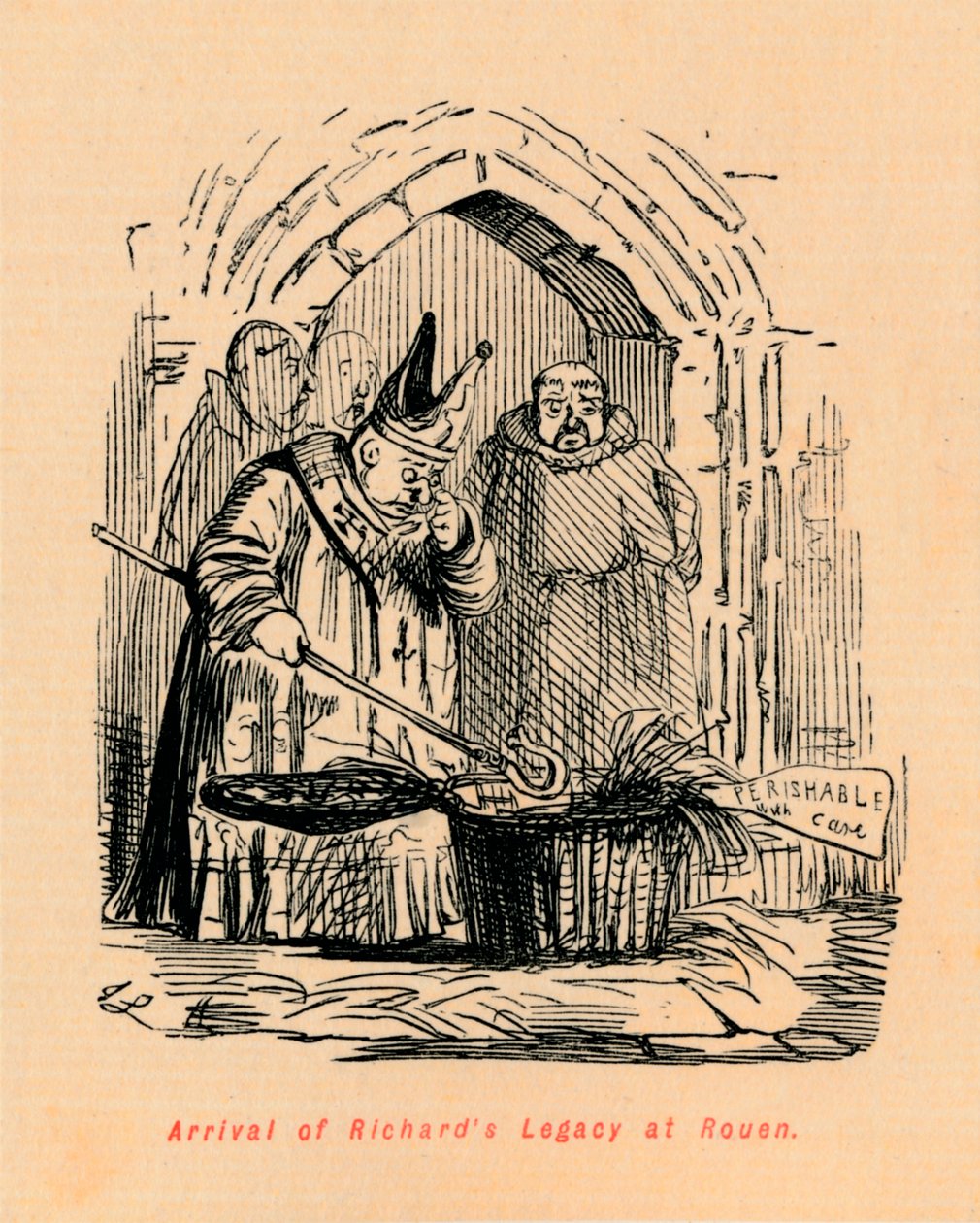 Příjezd Richards Legacy do Rouen, c1860, c1860 od John Leech