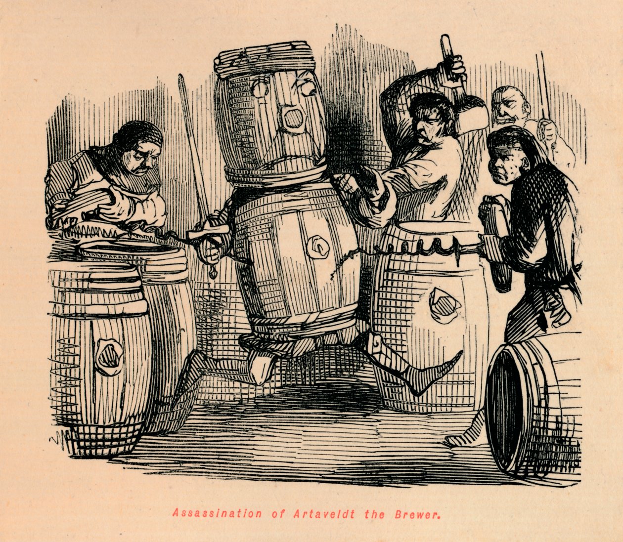 Atentát na Artaveldta Brewera, c1860, c1860 od John Leech