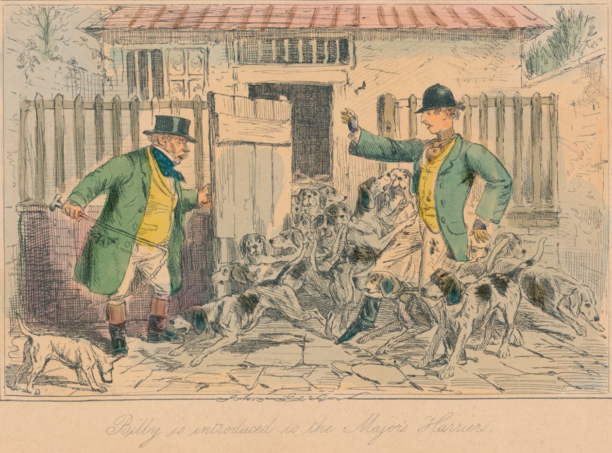 Billy je představen k Majors Harriers, 1858 od John Leech