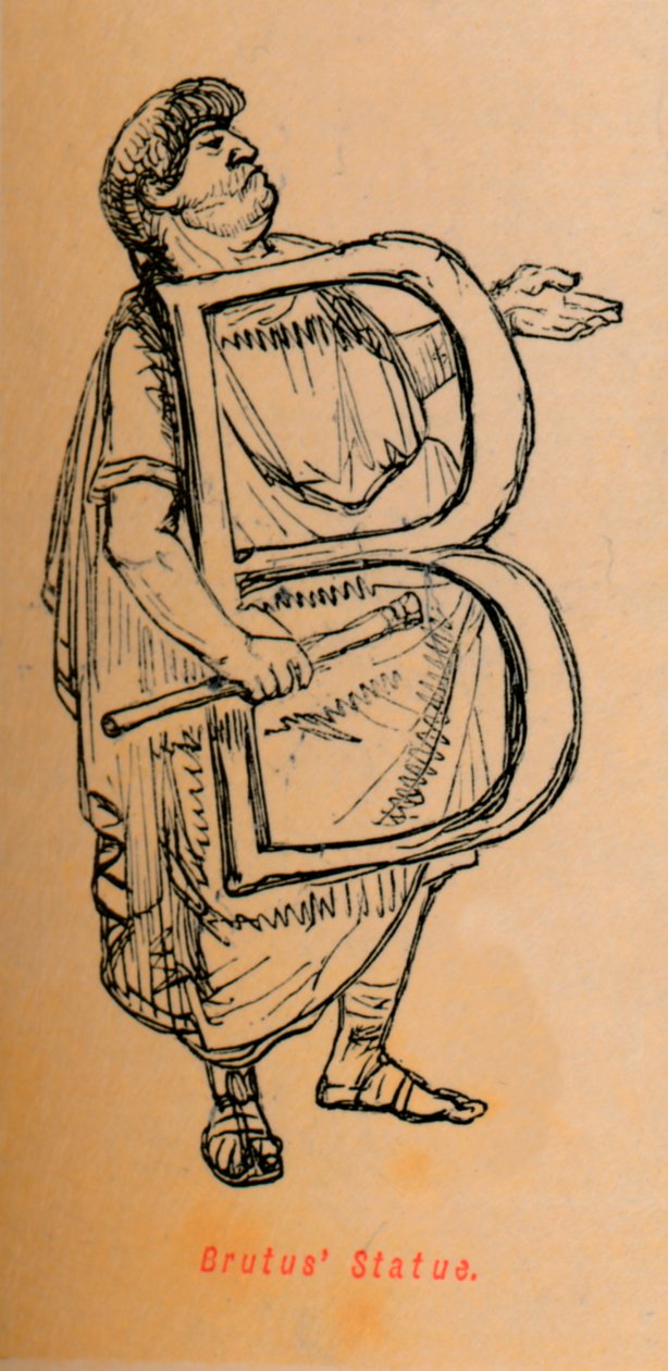 Stav Brutus, 1852 od John Leech