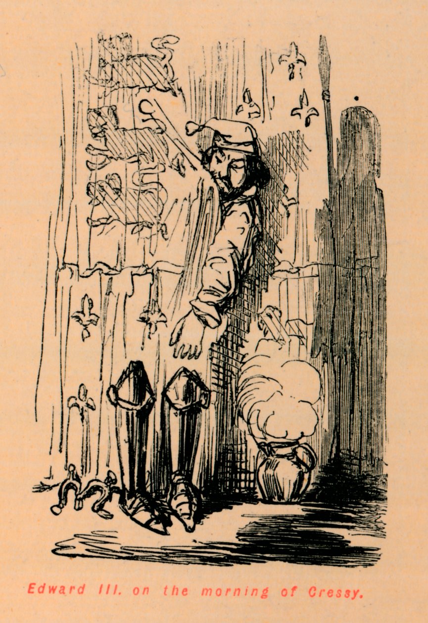 Edward III ráno Cressy, c1860, c1860 od John Leech