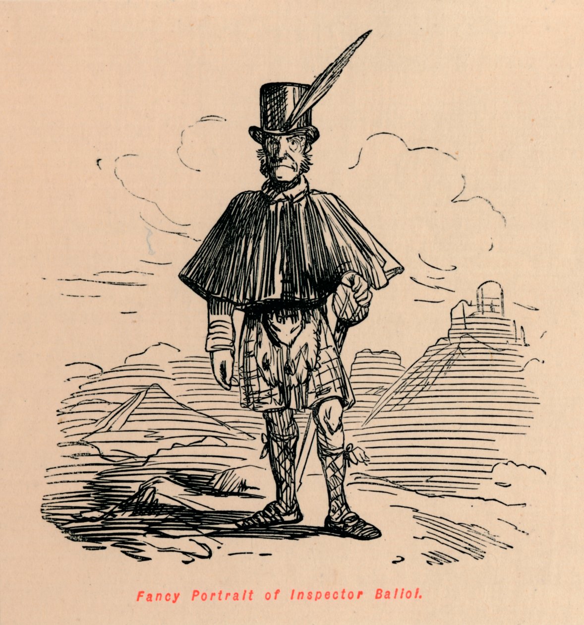 Efektní portrét inspektora Balioi, c1860, c1860 od John Leech