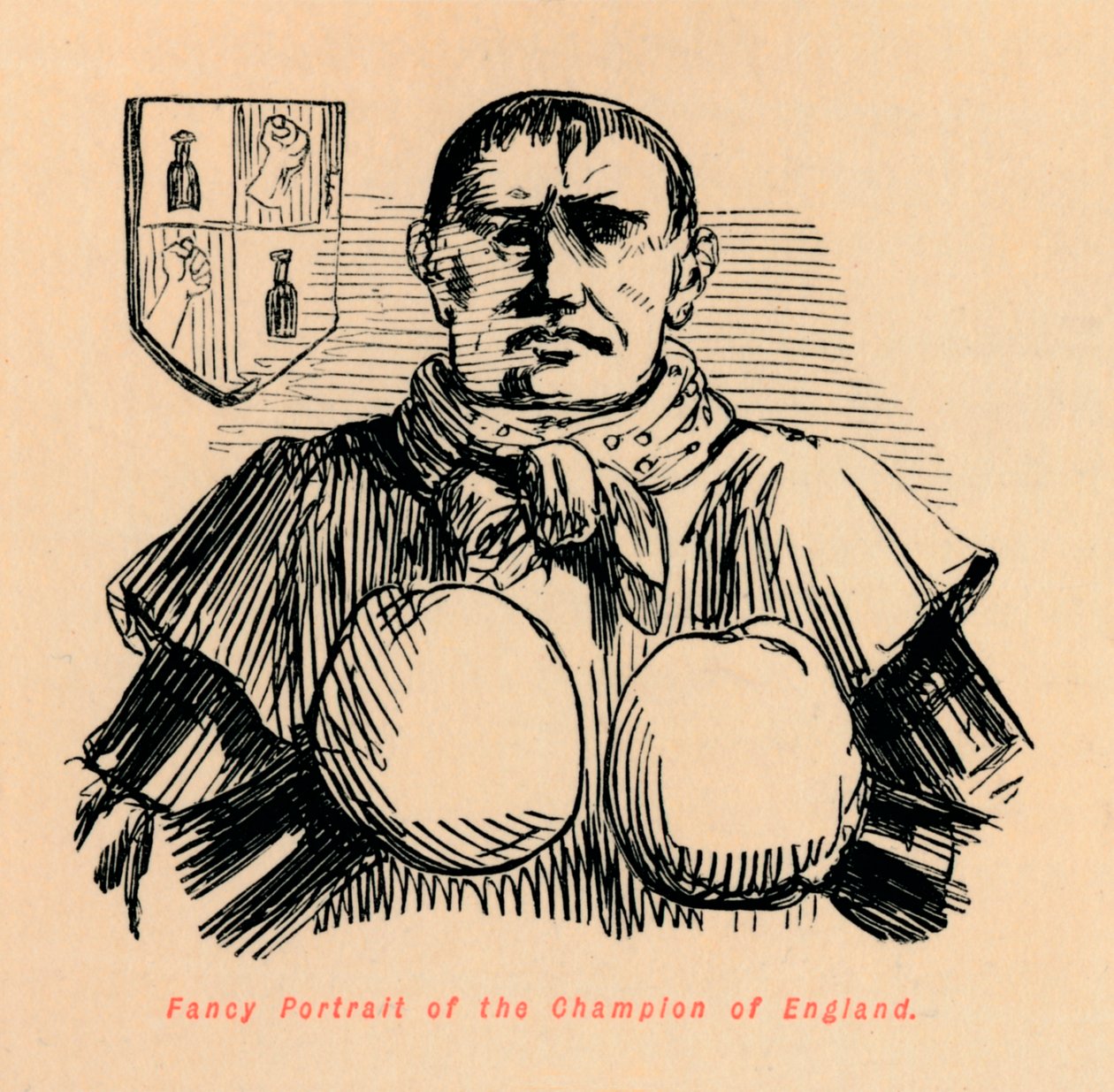 Efektní portrét šampiona Anglie, c1860, c1860 od John Leech