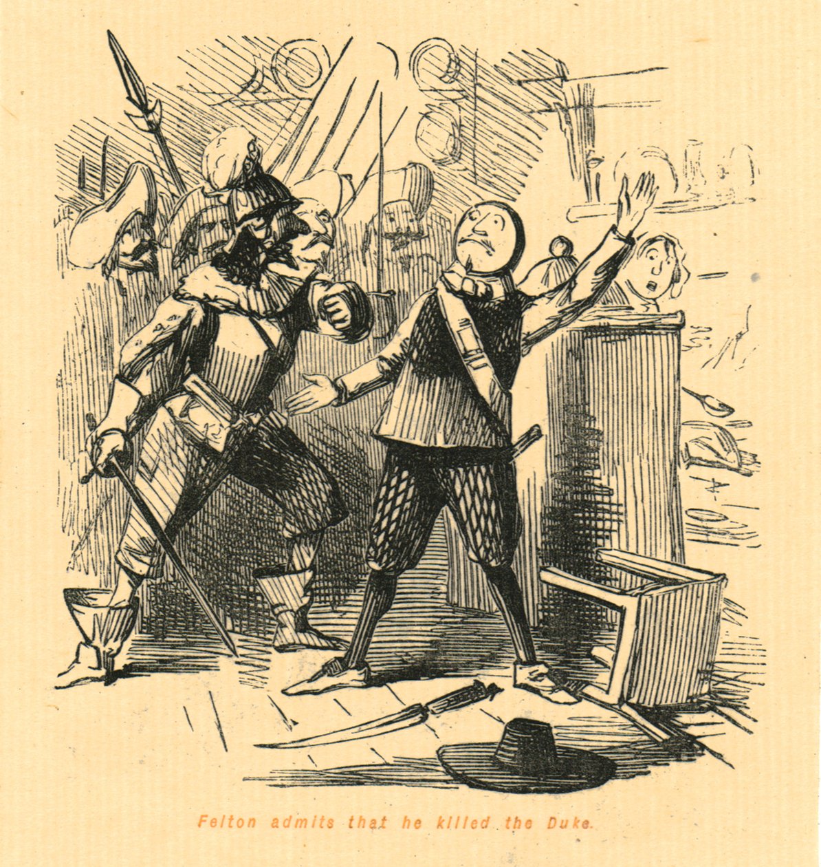 Felton přiznává, že zabil vévodu, 1897. od John Leech