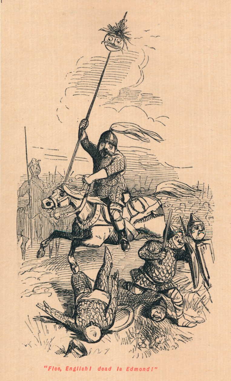 Uteč, Angličan! Mrtvý je Edmond!, c1860, c1860 od John Leech
