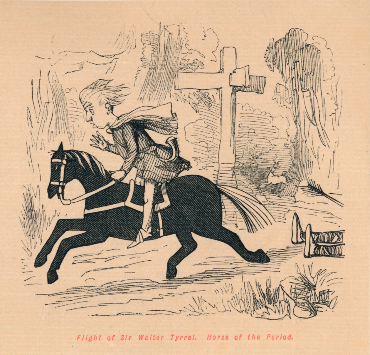 Let sira Waltera Tyrrela. Kůň doby, c1860, c1860 od John Leech