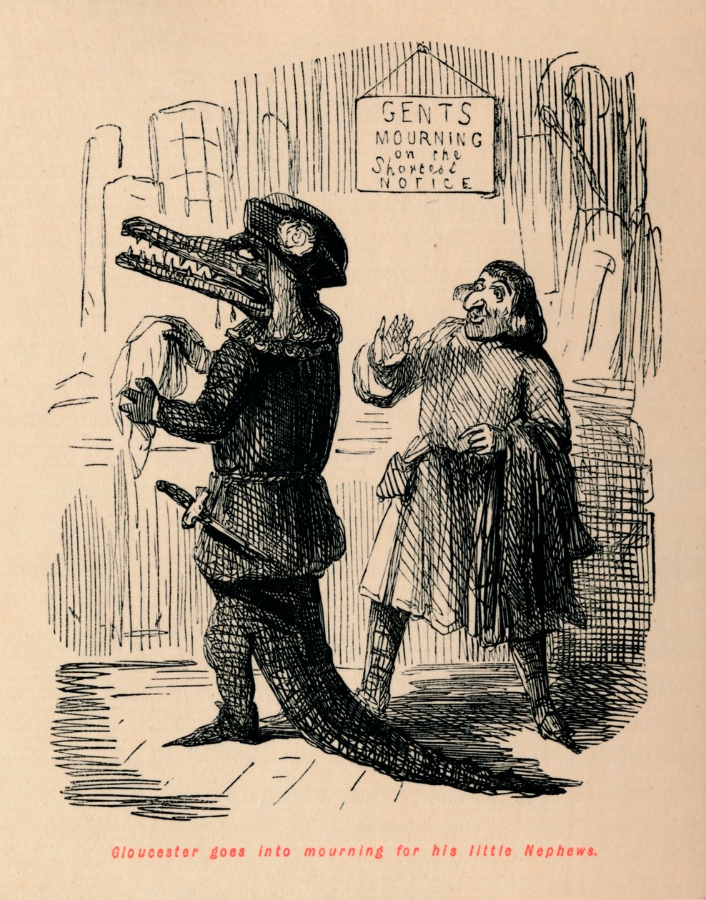 Gloucester začíná truchlit pro tyto malé synovce, od John Leech