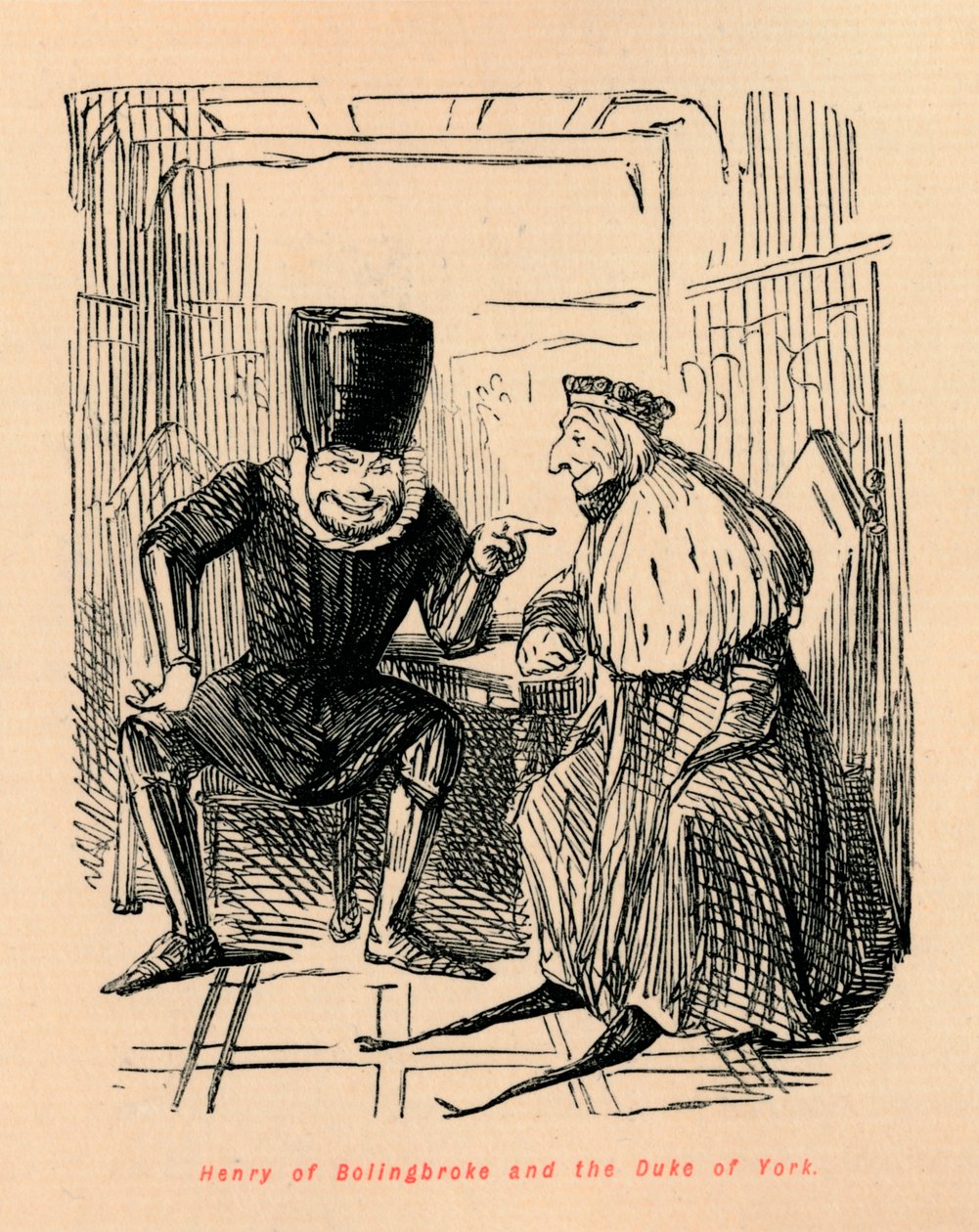 Jindřich z Bolingbroke a vévoda z Yorku, c1860, c1860 od John Leech