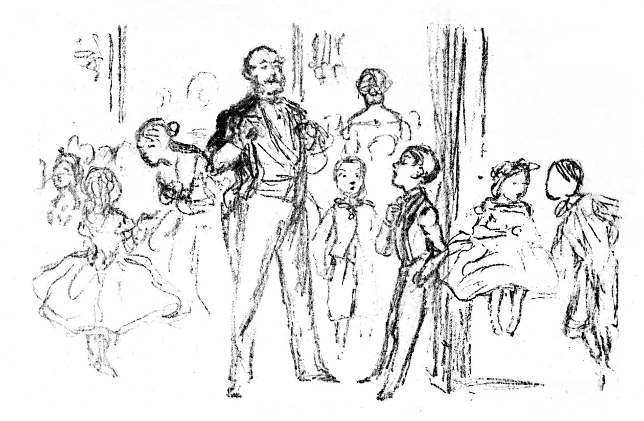 Večírek pro mladistvé, From Punch, 1864, 1923 od John Leech