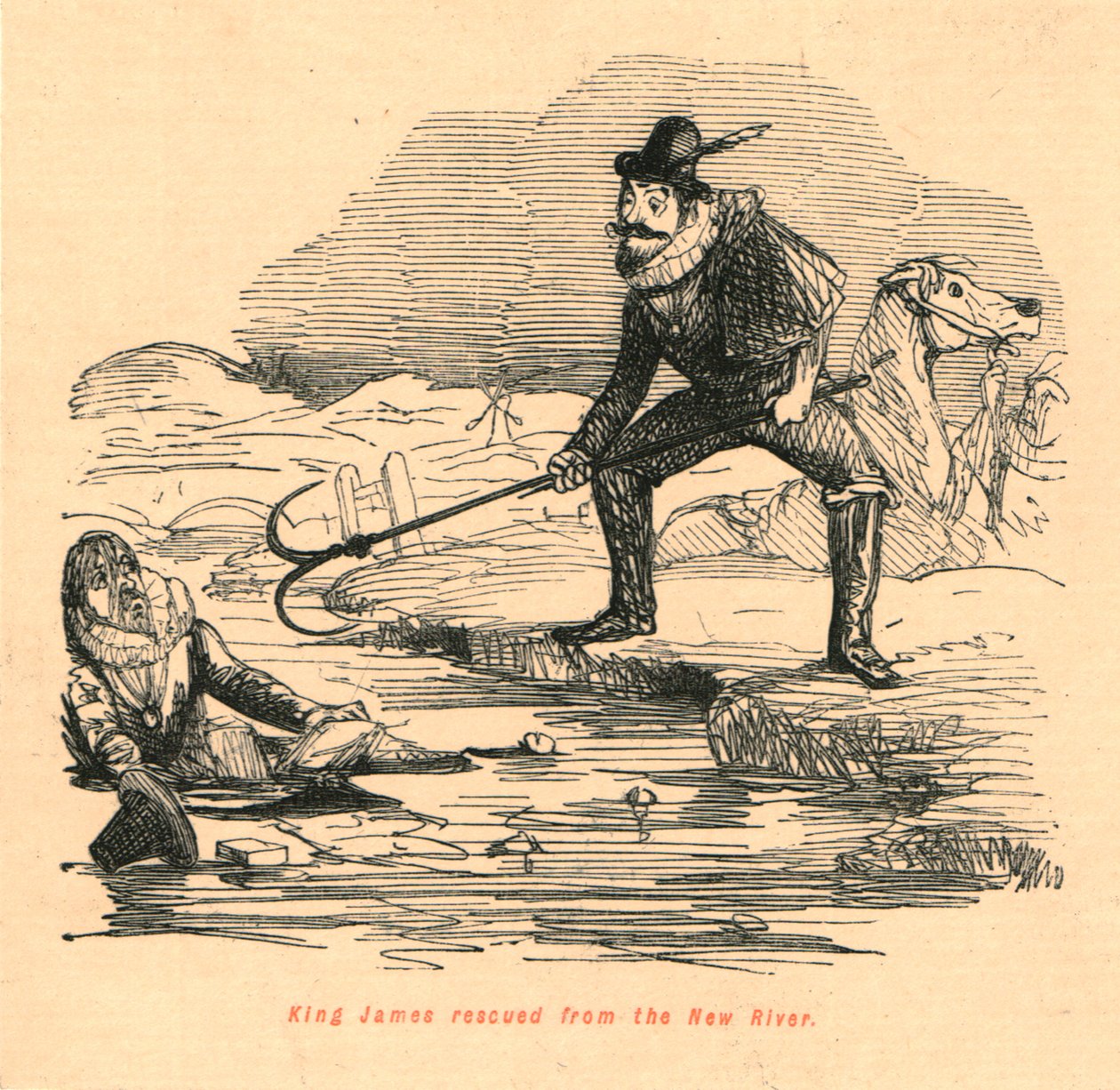 King James zachráněn z New River, 1897. od John Leech