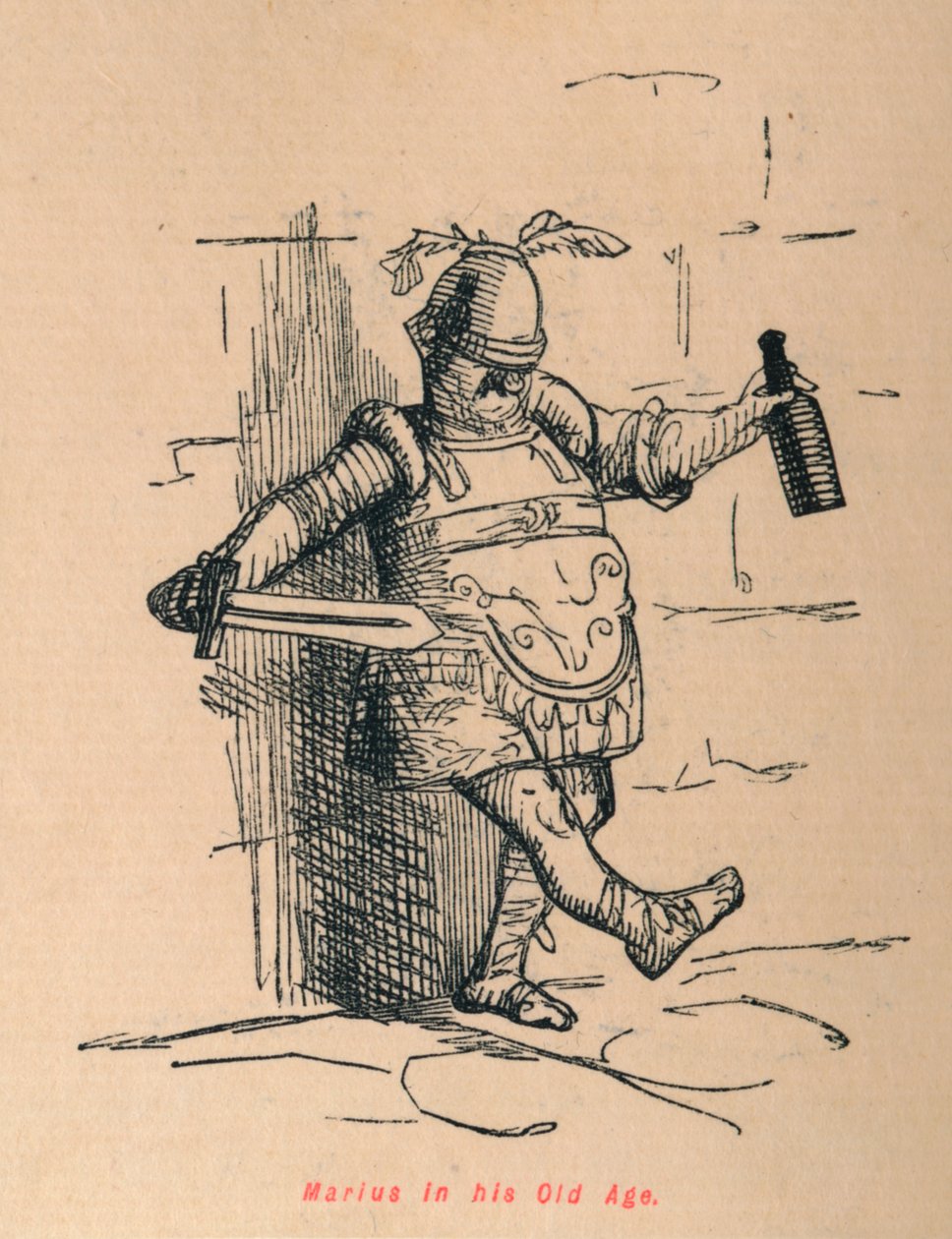 Marius ve svém stáří, 1852 od John Leech