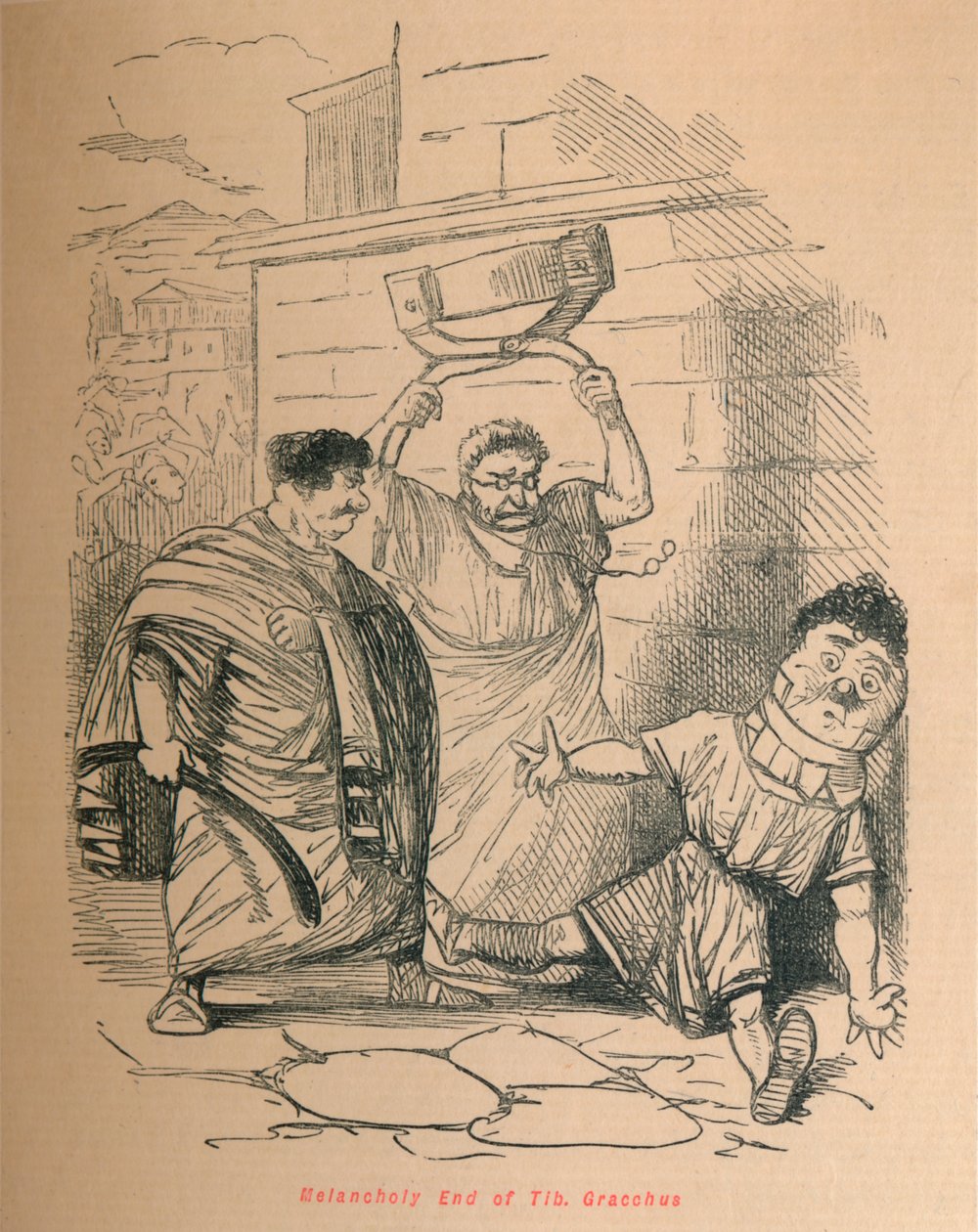 Melancholický konec Tib Gracchus, 1852 od John Leech