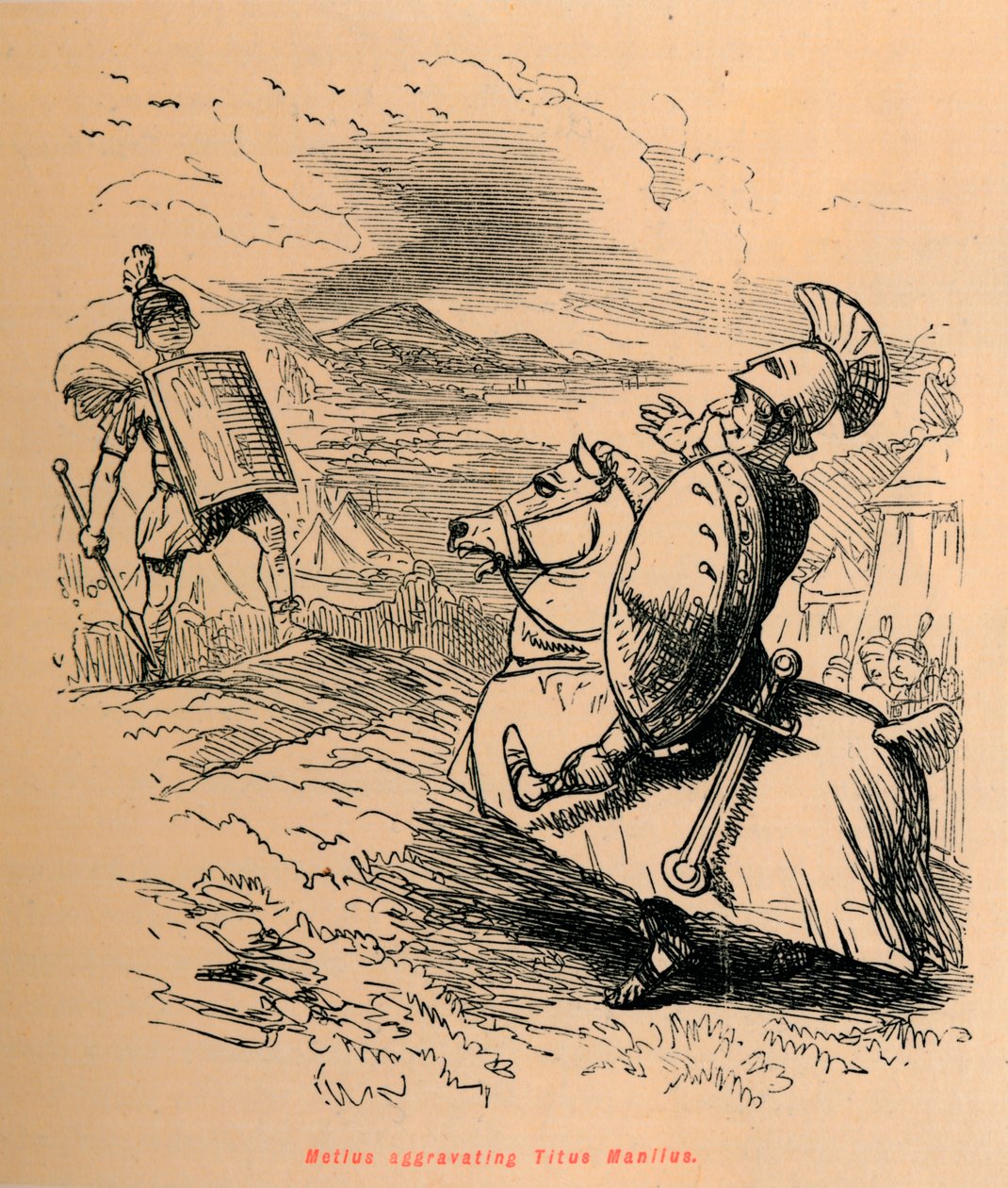 Metius zhoršující Titus Manlius, 1852 od John Leech