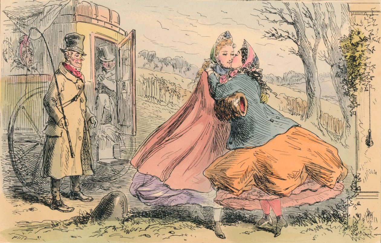 Příjezd slečny Shannonové do Baldon Hall, 1855. od John Leech