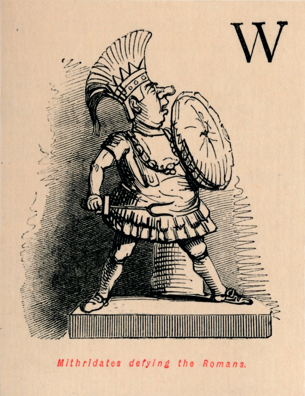 Mithridates vzdorující Římanům, 1852 od John Leech