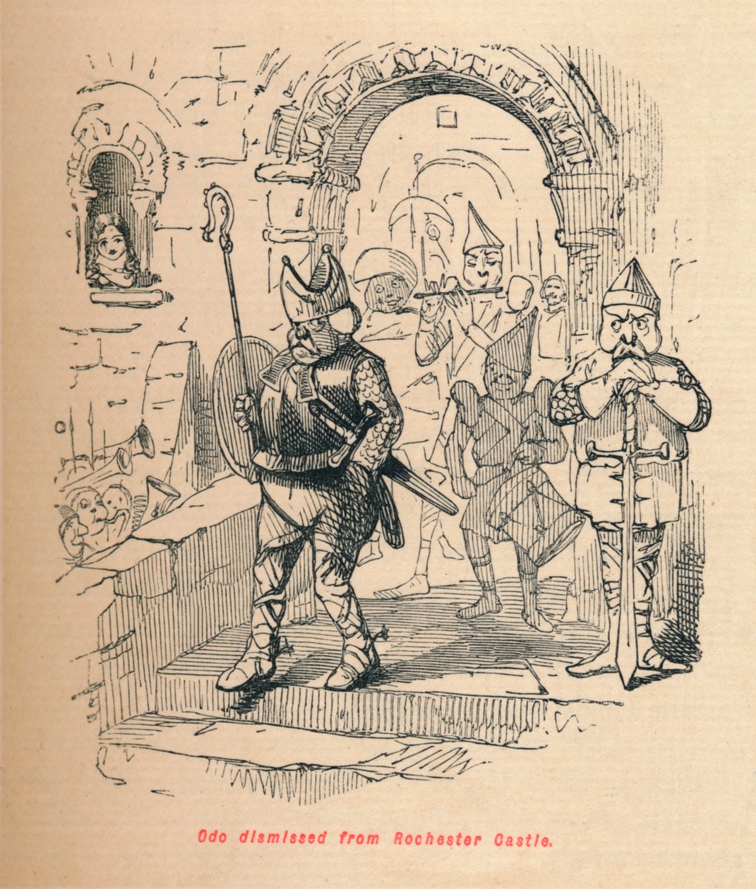 Odo propuštěn z hradu Rochester, c1860, c1860 od John Leech