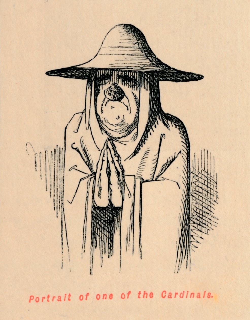 Portrét jednoho z kardinálů, c1860, c1860 od John Leech