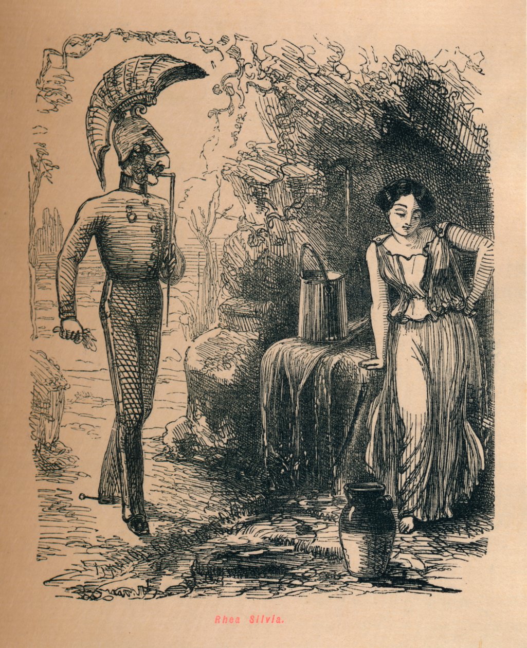 Rhea Silvia, 1852 od John Leech