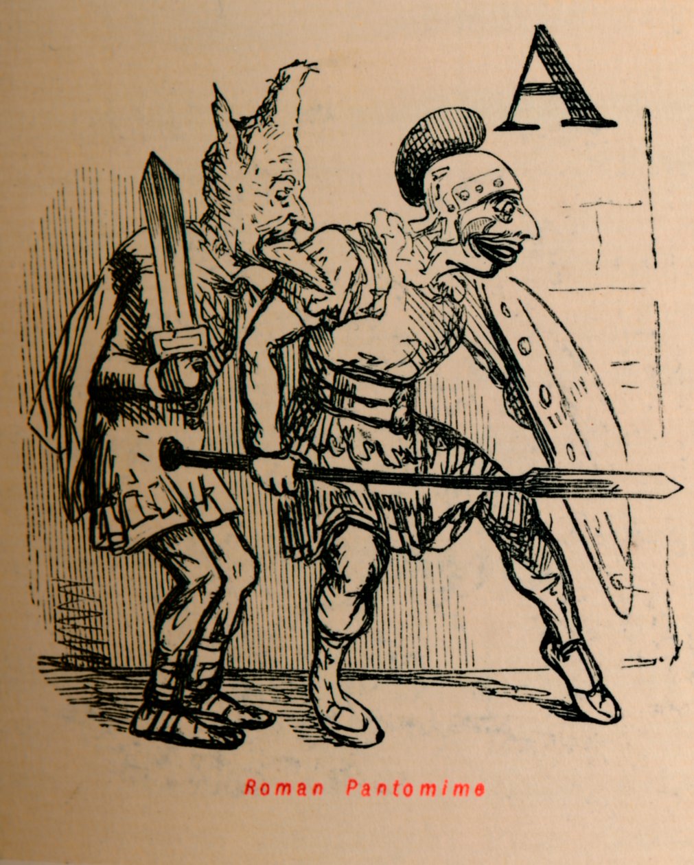 Román Pantomima, 1852 od John Leech