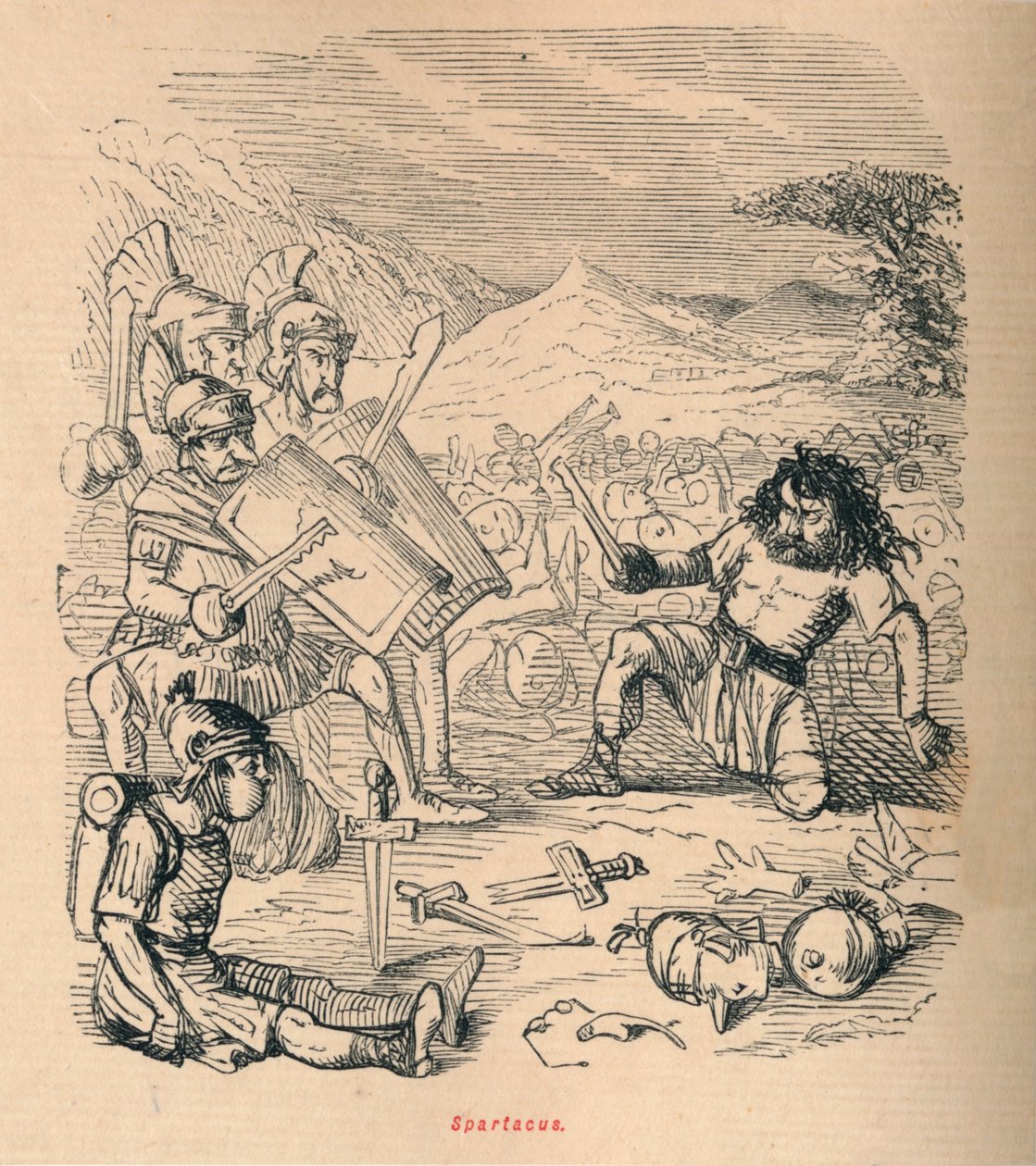 Spartakus, 1852 od John Leech