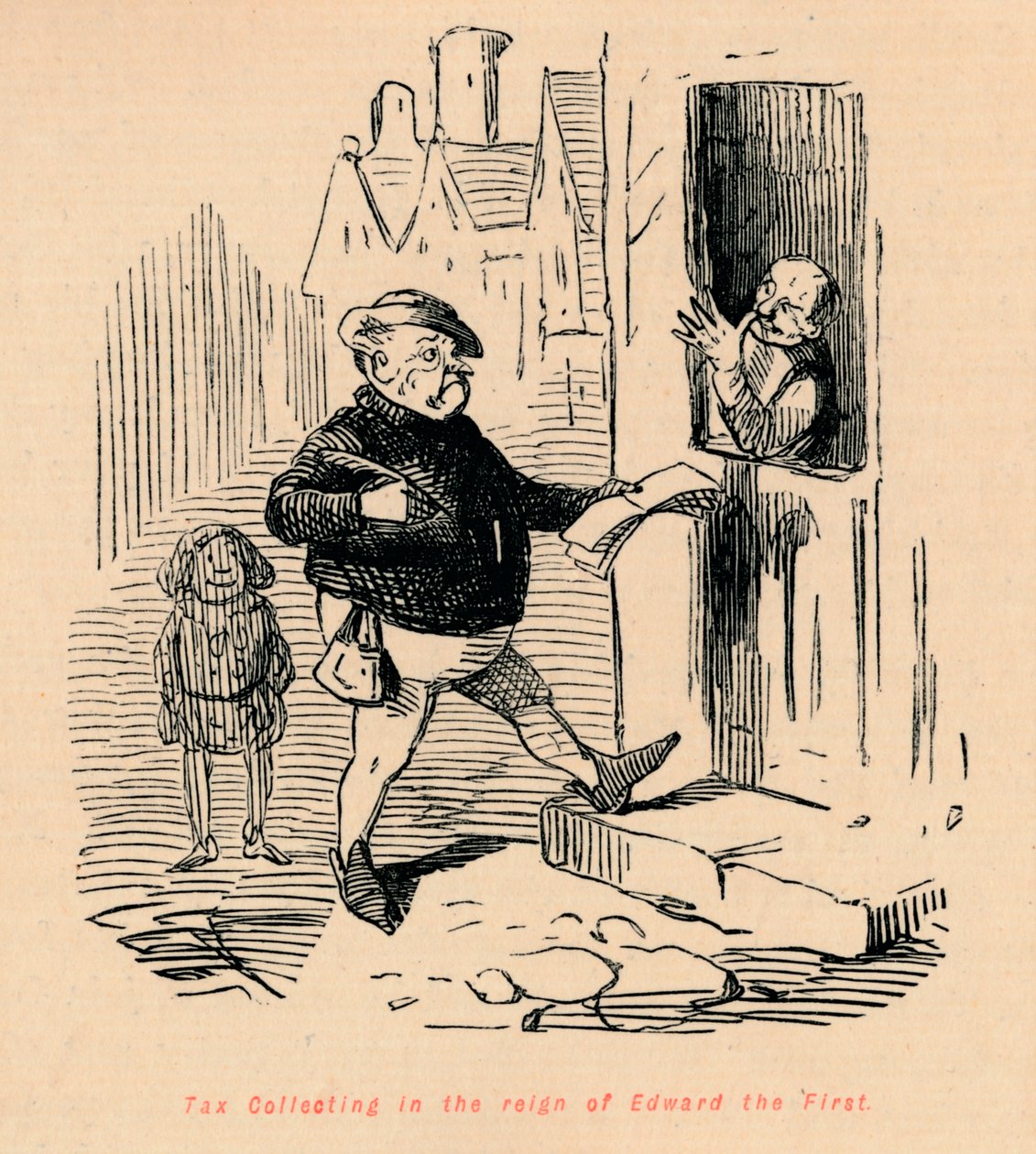 Výběr daní za vlády Edwarda Prvního, c1860, c1860 od John Leech