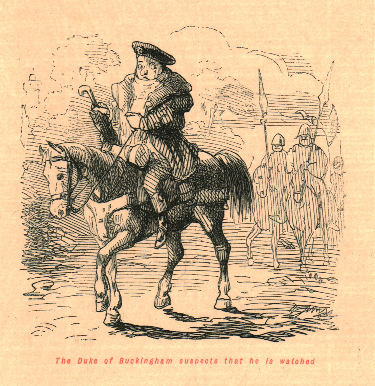 Vévoda z Buckinghamu má podezření, že je sledován, 1897. od John Leech