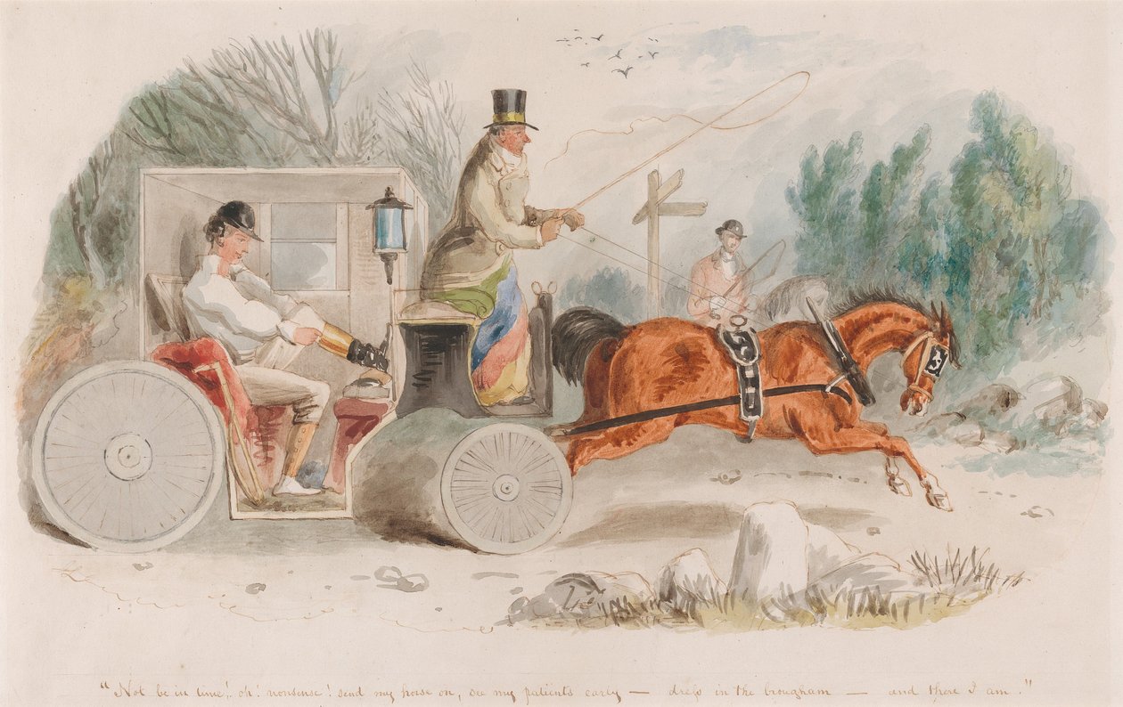 Lovící doktor od John Leech