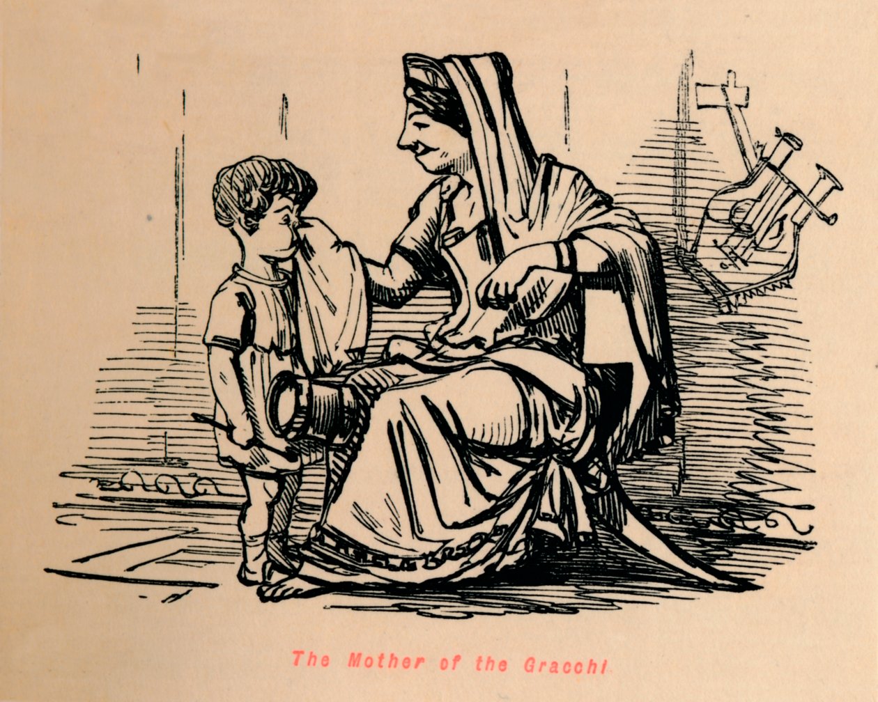 Matka Gracchi, 1852 od John Leech