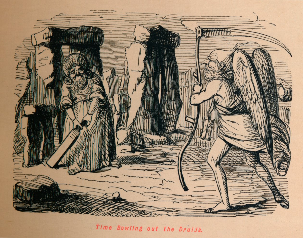 Time Bowling out the Druids, c1860, 1860 od John Leech