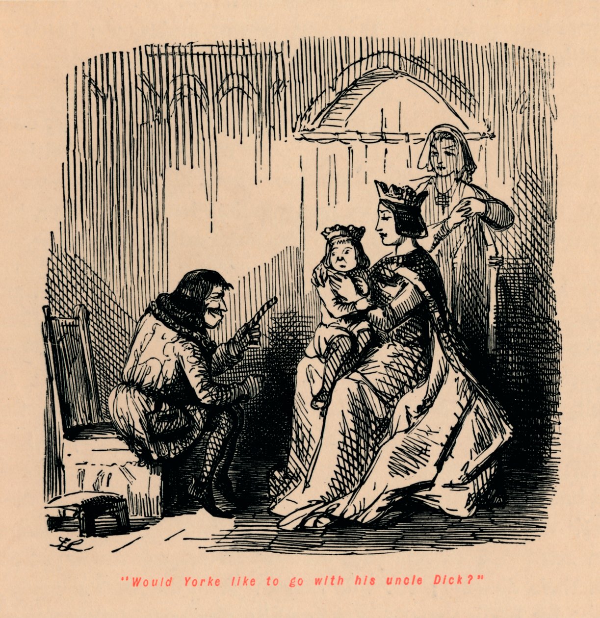 Chtěl by Yorke jít se svým strýcem Dickem? od John Leech