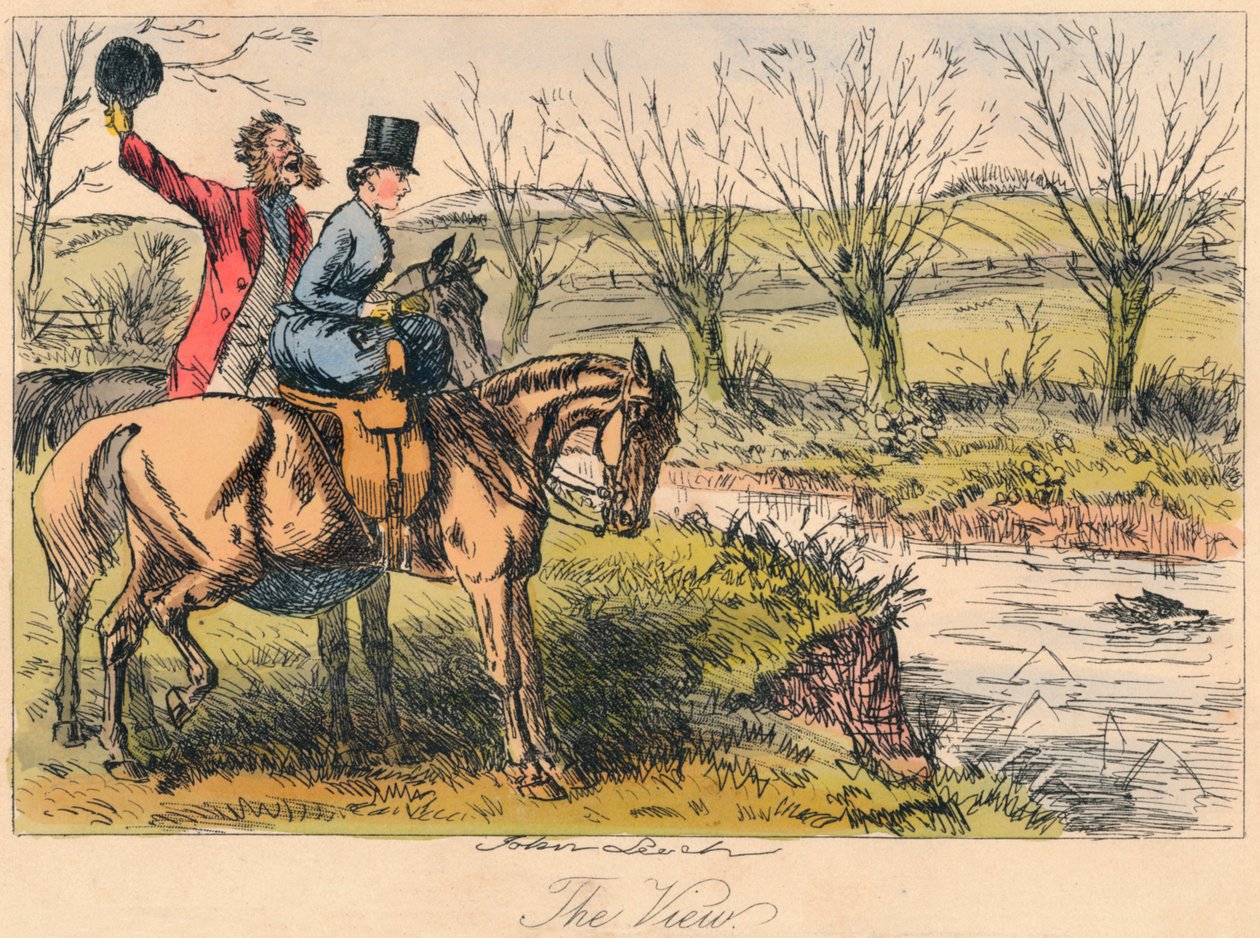 The View, 1865. Umělci: John Leech, Hablot Knight Browne. od John Leech and Hablot Knight Browne