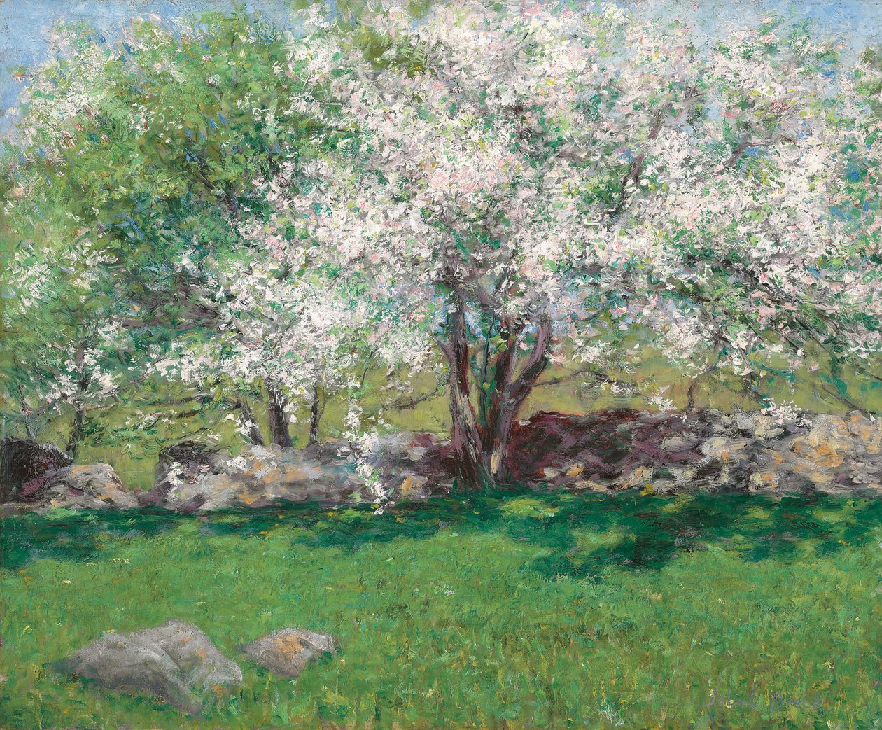 Jabloně, kolem roku 1889 od John Leslie Breck