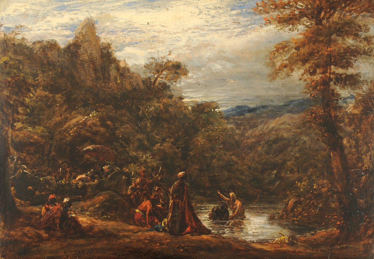Křest eunucha, 1835-45 od John Linnell