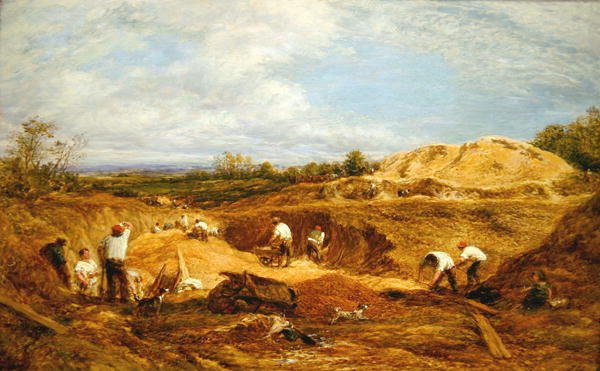 Kensington Gravel Pits (olej na plátně) od John Linnell