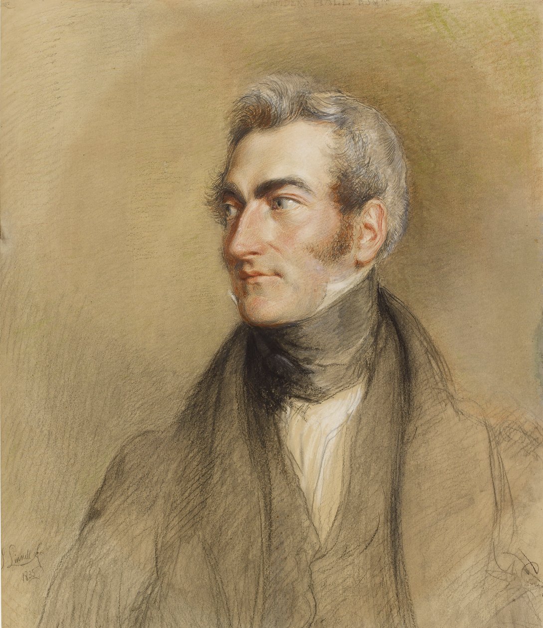 Portrét Chambers Hall, 1835 od John Linnell