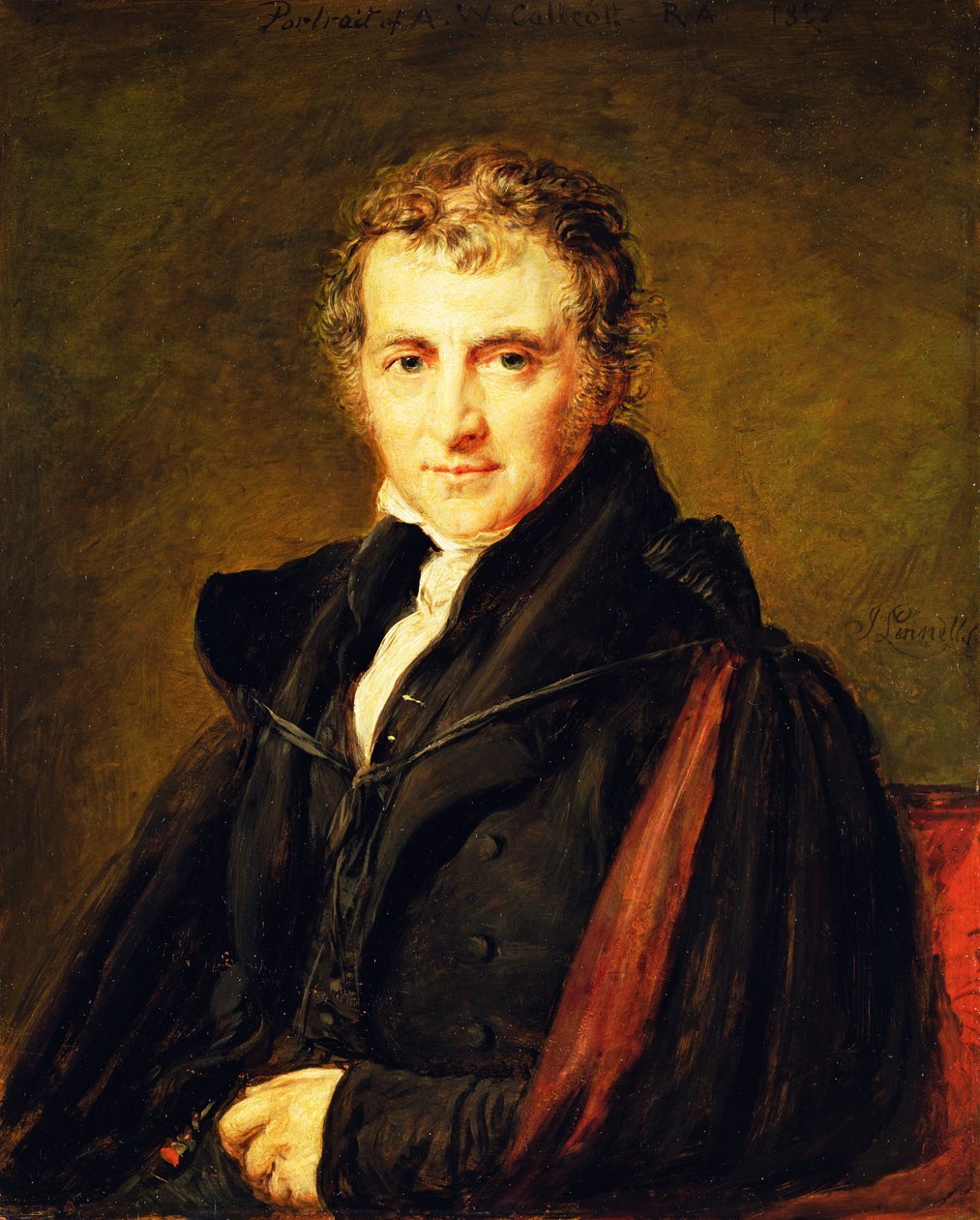 Sir Augustus Wall Callcott (1799-1844) 1847 (olej na panelu) od John Linnell