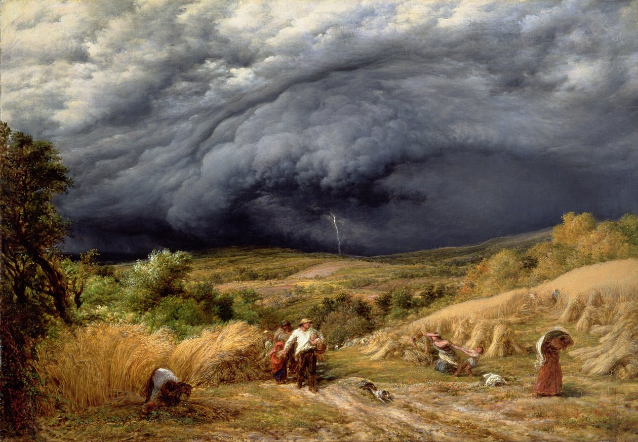 Storm in Harvest, 1856 od John Linnell