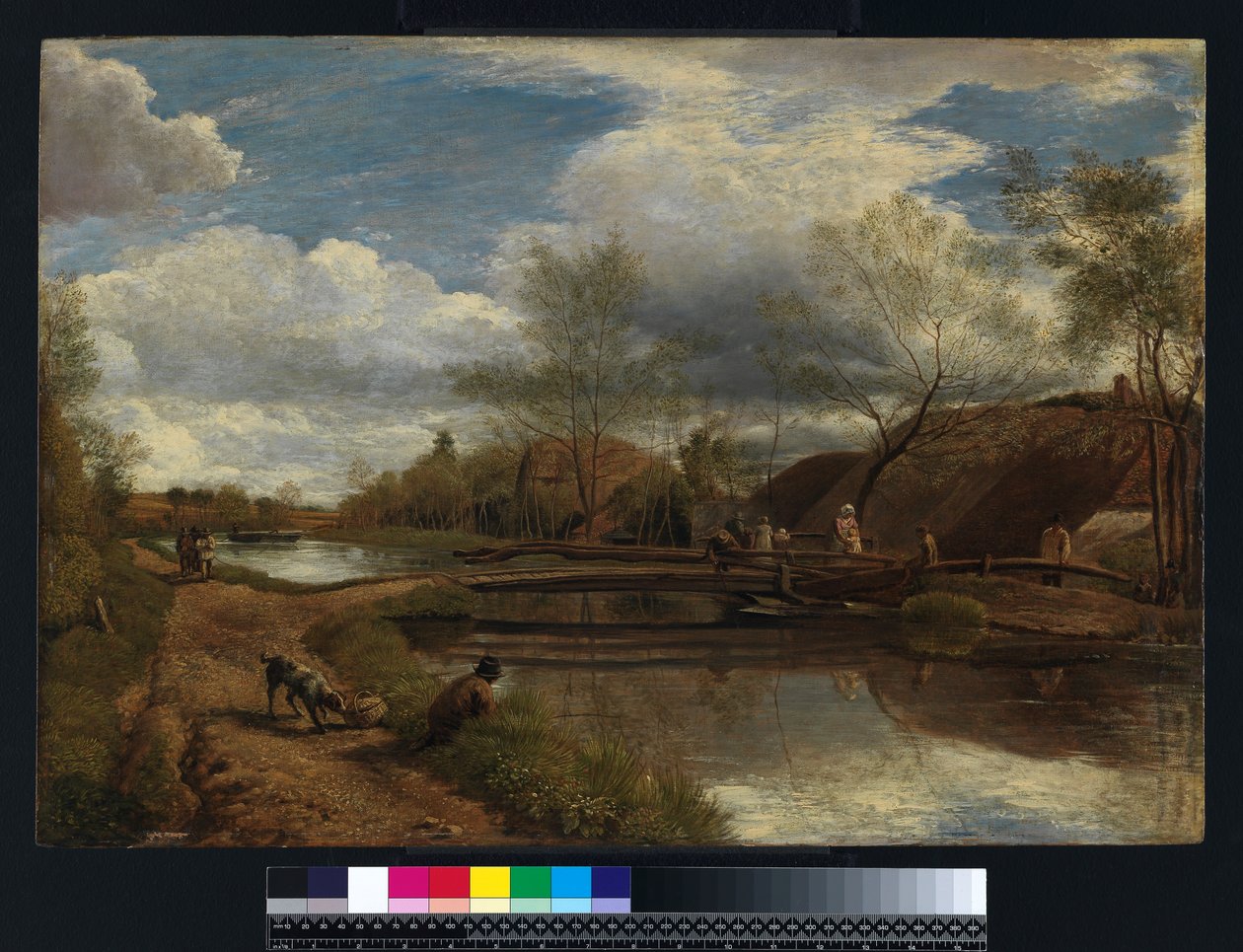 River Kennet, poblíž Newbury, 1815 (olej na plátně položeném na panelu) od John Linnell